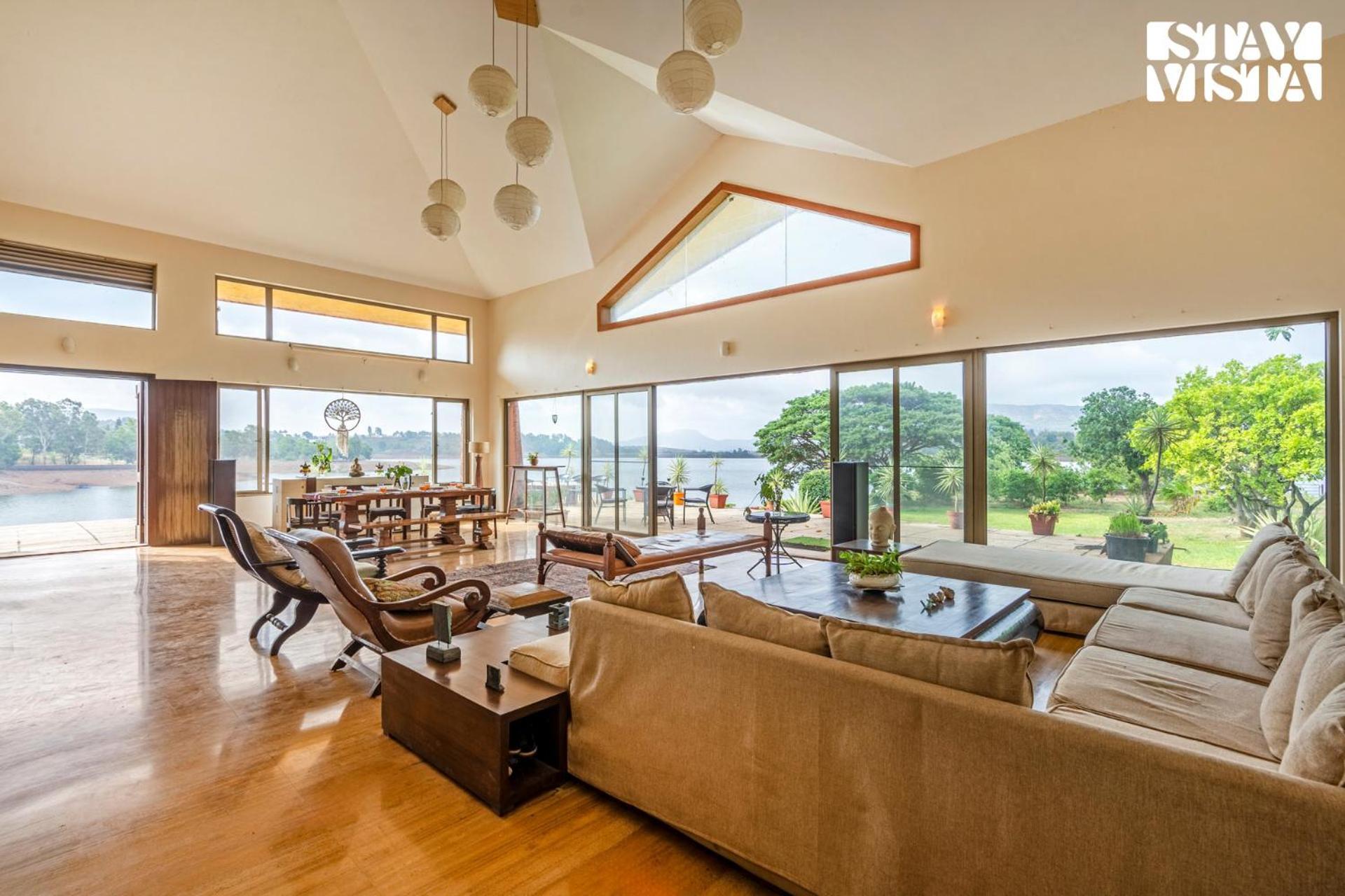 Stayvista At Three Shores With Lake View & Alfresco Dining Khamshet Eksteriør billede